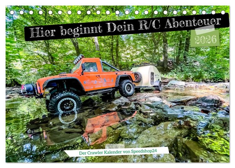 Produktbild: Where your RC Adventure begins! (Tischkalender 2026 DIN A5 quer), CALVENDO Monatskalender