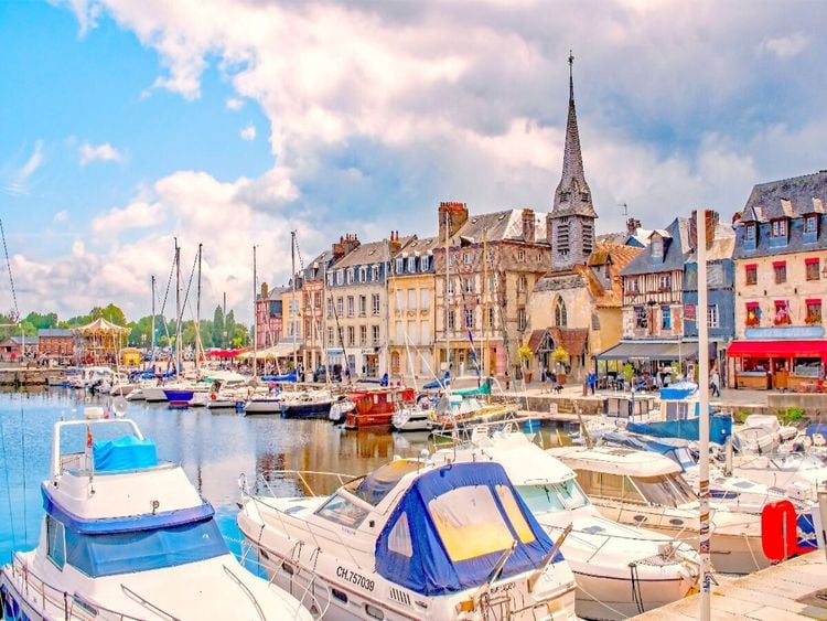 Produktbild: CALVENDO Puzzle Anlegestelle, Honfleur, Normandie | 1000 Teile Lege-Gr&ouml;&szlig;e 64x48cm Foto-Puzzle f&uuml;r gl&uuml;ckliche Stunden