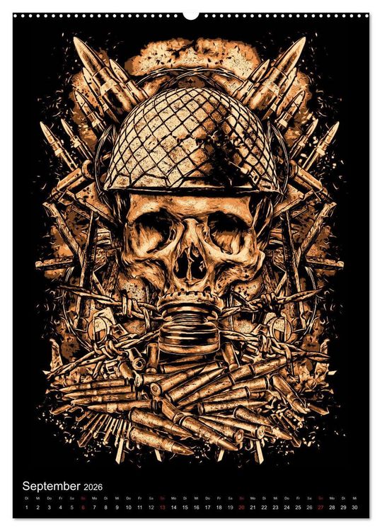 Produktbild: BLOODBOY/WAR ILLUSTRATION (hochwertiger Premium Wandkalender 2026 DIN A2 hoch), Kunstdruck in Hochglanz