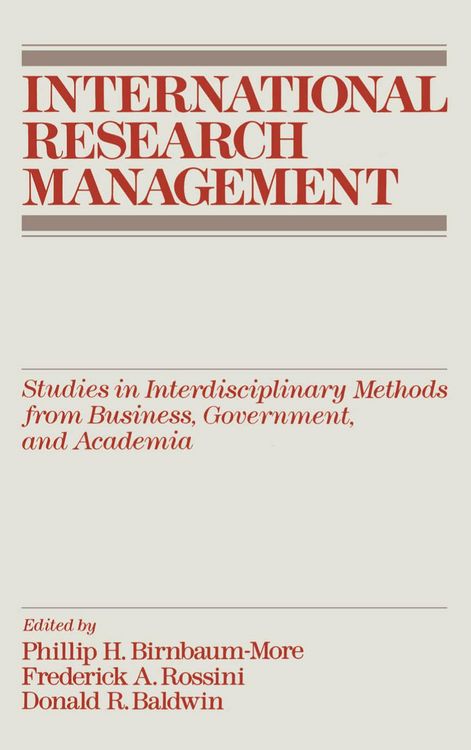 Produktbild: International Research Management