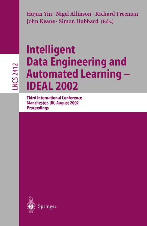 Produktbild: Intelligent Data Engineering and Automated Learning - IDEAL 2002