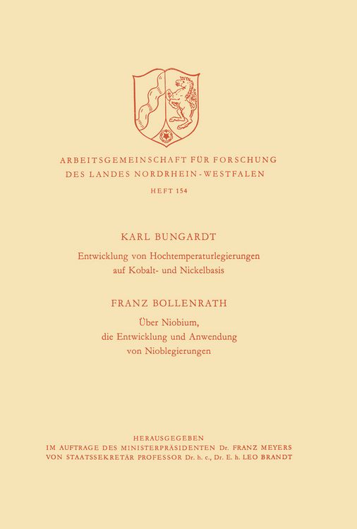 Produktbild: Entwicklung von Hochtemperaturlegierungen auf Kobalt- und Nickelbasis. &Uuml;ber Niobium, die Entwicklung und Anwendung von Nioblegierungen