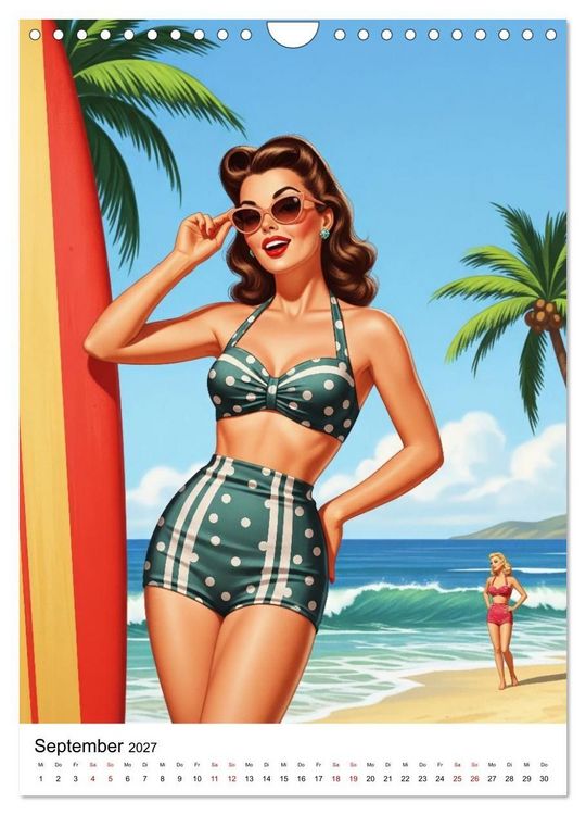 Produktbild: Charme & Kurven: Die Pin-ups der Golden 50s (Wandkalender 2027 DIN A4 hoch), CALVENDO Monatskalender