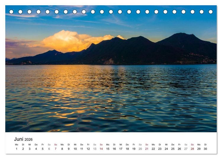Produktbild: Lago Maggiore - Unterwegs am Westufer (Tischkalender 2026 DIN A5 quer), CALVENDO Monatskalender