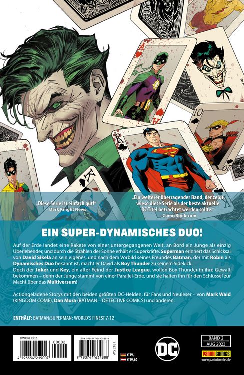 Produktbild: Batman/Superman: World's finest