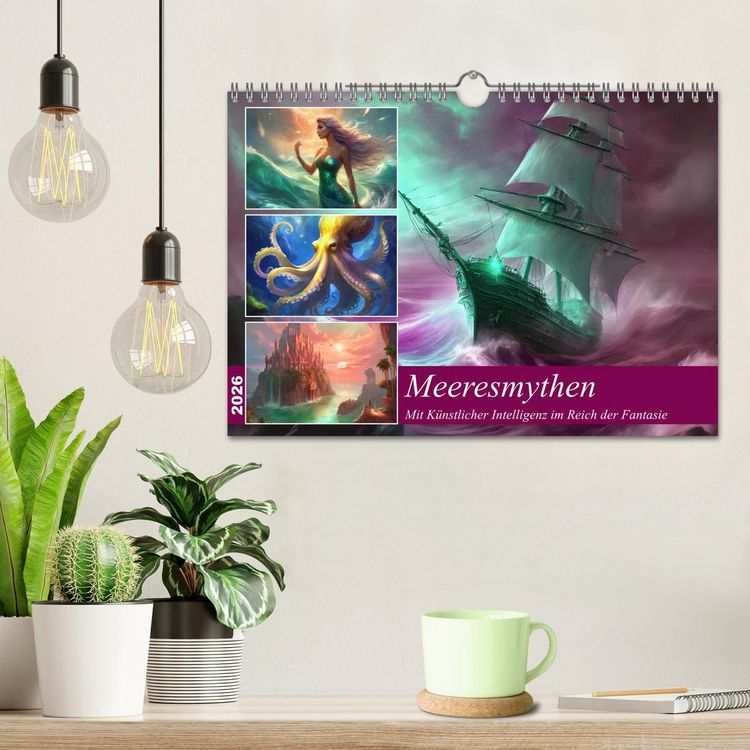 Produktbild: Meeresmythen (Wandkalender 2026 DIN A4 quer), CALVENDO Monatskalender