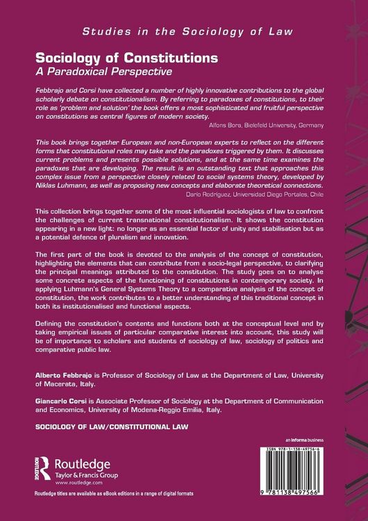 Produktbild: Sociology of Constitutions