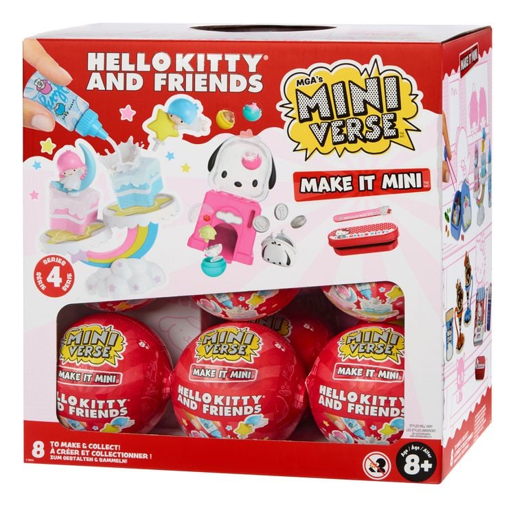Produktbild: MGA's Miniverse - Make It Mini SANRIO Hello Kitty Series 4 in PDQ