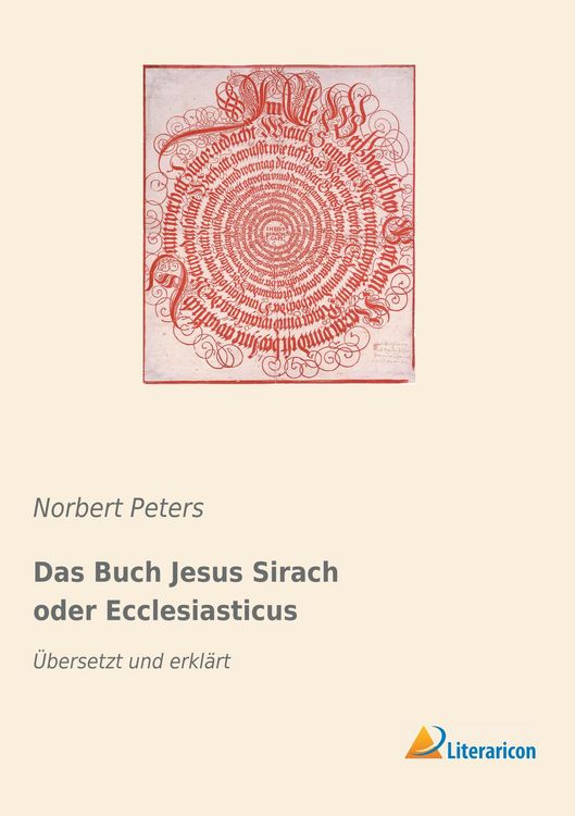 Produktbild: Das Buch Jesus Sirach oder Ecclesiasticus