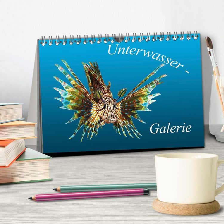 Produktbild: Unterwasser-Galerie (Tischkalender 2027 DIN A5 quer), CALVENDO Monatskalender