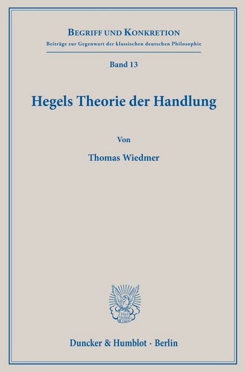 Produktbild: Hegels Theorie der Handlung