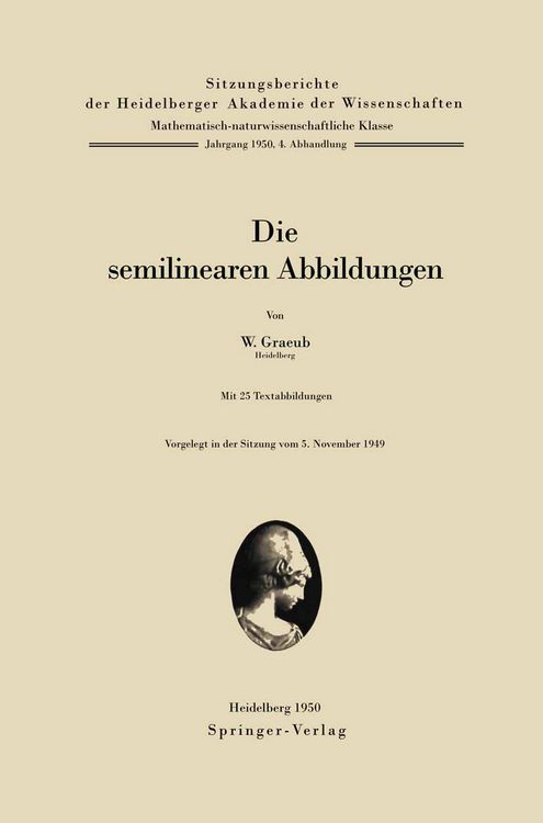 Produktbild: Die semilinearen Abbildungen