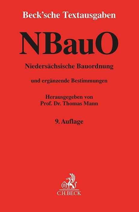 Produktbild: Nieders&auml;chsische Bauordnung. NBauO