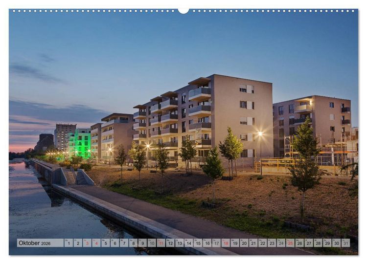 Produktbild: Leipzig - Fotografiert bei Nacht von Michael Allmaier (Wandkalender 2026 DIN A2 quer), CALVENDO Monatskalender