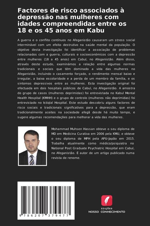 Produktbild: Factores de risco associados &agrave; depress&atilde;o nas mulheres com idades compreendidas entre os 18 e os 45 anos em Kabu