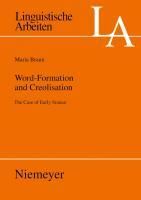 Produktbild: Word-Formation and Creolisation