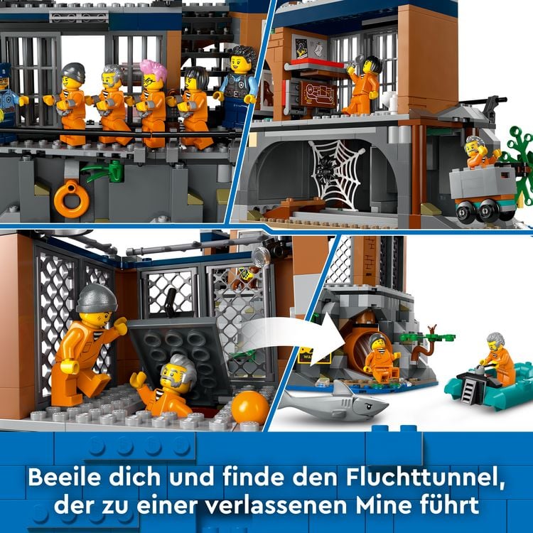 Produktbild: LEGO City Polizeistation auf der Gef&auml;ngnisinsel, Polizei Spielzeug 60419