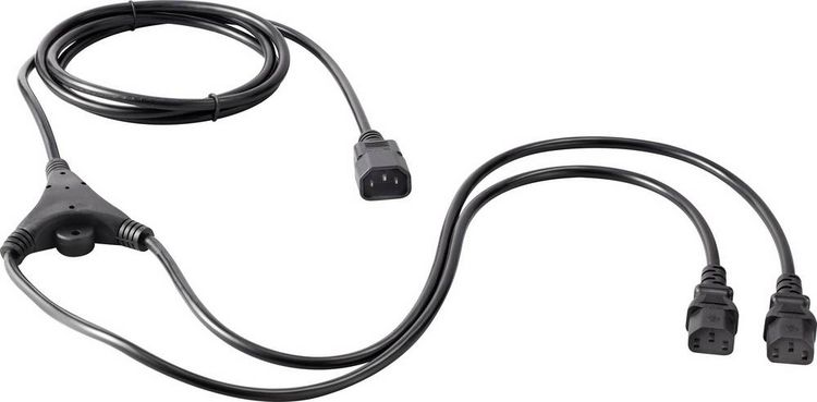 Produktbild: Sygonix SY-5042698 Kaltger&auml;te Y-Kabel Schwarz 2.35m