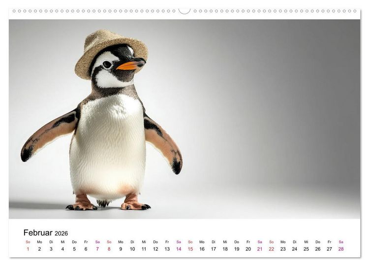 Produktbild: Kreativ Kalender - Tiere & eigene Ideen (hochwertiger Premium Wandkalender 2026 DIN A2 quer), Kunstdruck in Hochglanz
