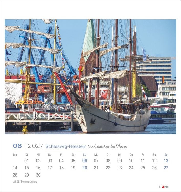 Produktbild: Schleswig-Holstein Postkartenkalender 2027 - Land zwischen den Meeren