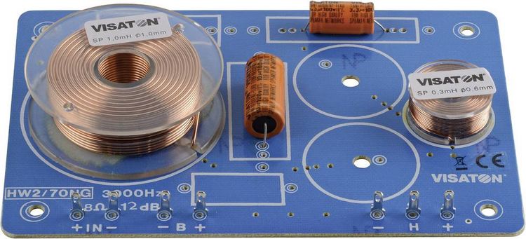 Produktbild: Visaton HW 2/70 NG - 8 Ohm 2-Wege Frequenzweiche 8Ω