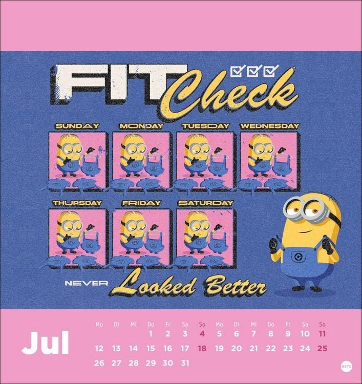 Produktbild: Minions Postkartenkalender 2027