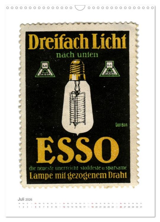 Produktbild: Werbemarken des fr&uuml;hen 20. Jahrhunderts (Wandkalender 2026 DIN A3 hoch), CALVENDO Monatskalender