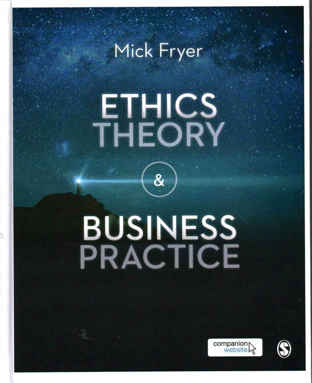 Produktbild: Fryer, M: Ethics Theory and Business Practice