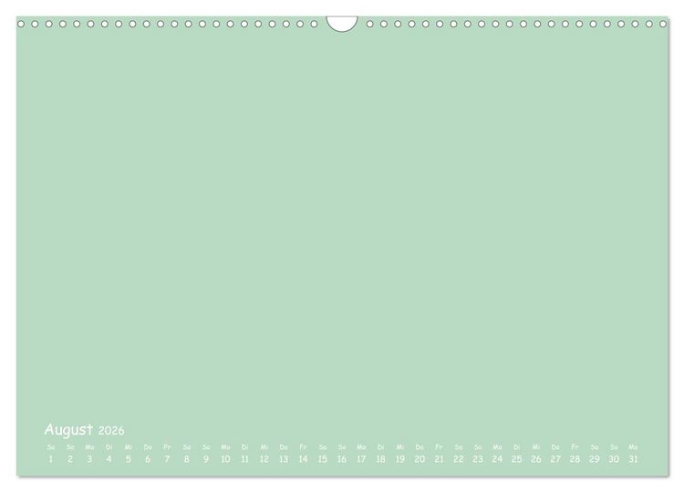 Produktbild: Regenbogen Kinder Bastelkalender - Zum Selbstgestalten - DIY Kreativ-Kalender (Wandkalender 2026 DIN A3 quer), CALVENDO Monatskalender