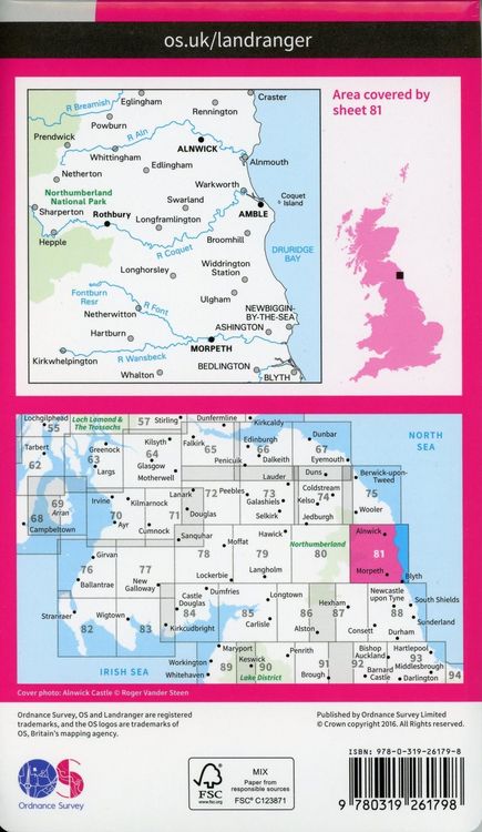 Produktbild: Alnwick & Morpeth, Rothbury & Amble