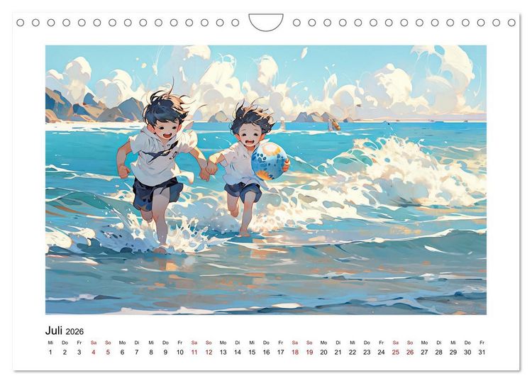 Produktbild: Der Jungen-Kalender (Wandkalender 2026 DIN A4 quer), CALVENDO Monatskalender