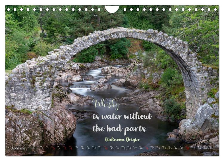 Produktbild: Wonderful Whisky Wisdom (Wall Calendar 2026 DIN A4 landscape), CALVENDO 12 Month Wall Calendar