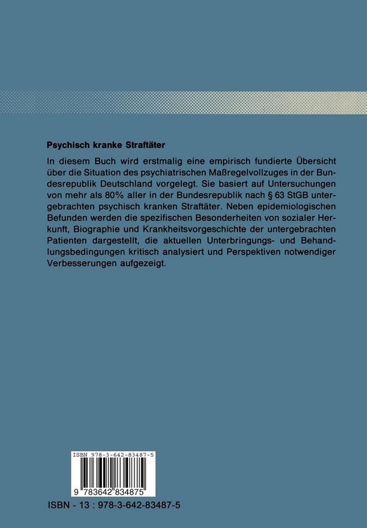 Produktbild: Psychisch kranke Straft&auml;ter