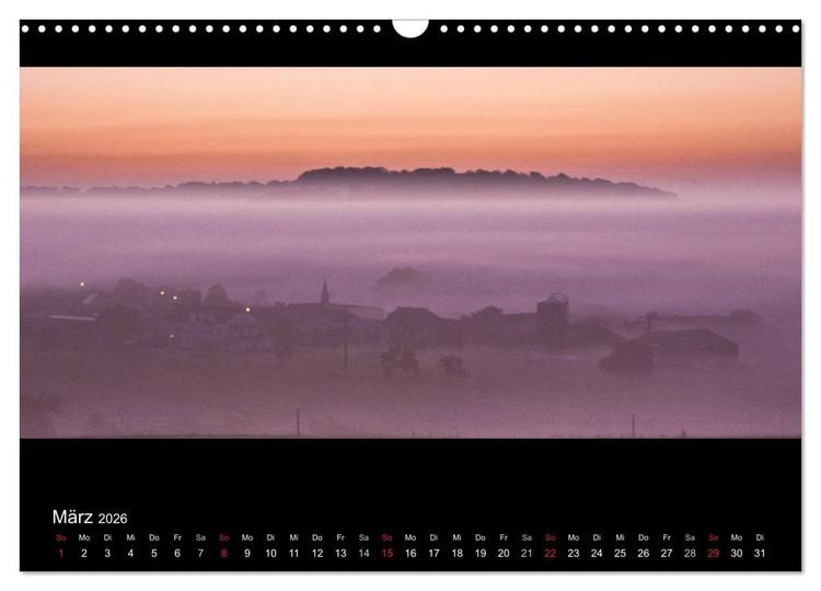 Produktbild: NEBEL (Wandkalender 2026 DIN A3 quer), CALVENDO Monatskalender
