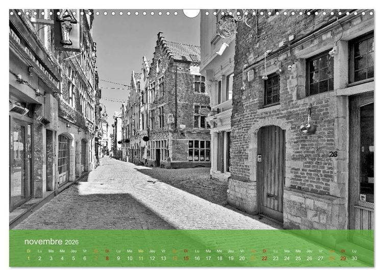 Produktbild: Bruxelles en confinement (Calendrier mural 2026 DIN A3 vertical), CALVENDO calendrier mensuel