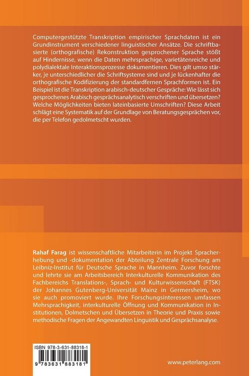Produktbild: Computergest&uuml;tzte Transkription arabisch-deutscher Gespr&auml;chsdaten