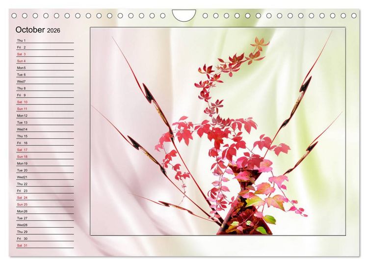 Produktbild: Enchanting Ikebana (Wall Calendar 2026 DIN A4 landscape), CALVENDO 12 Month Wall Calendar