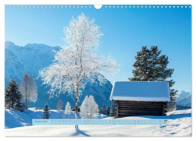 Produktbild: Mittenwald rundherum ein Wintertraum (Wandkalender 2026 DIN A3 quer), CALVENDO Monatskalender