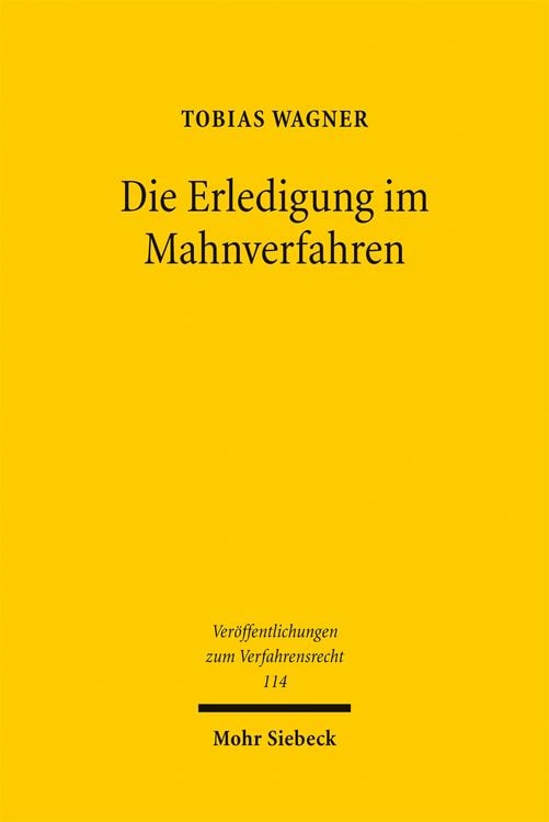 Produktbild: Die Erledigung im Mahnverfahren