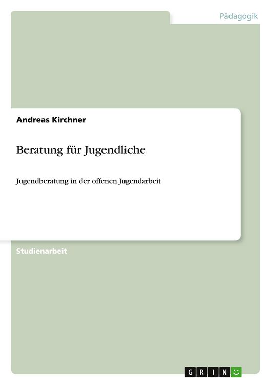 Produktbild: Beratung f&uuml;r Jugendliche