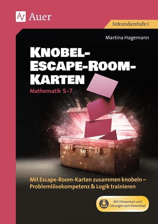 Produktbild: Knobel-Escape-Room-Karten Mathematik Klassen 5-7