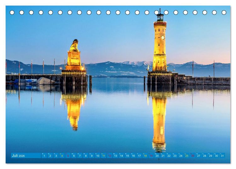 Produktbild: Lindau - Juwel am Bodensee (Tischkalender 2026 DIN A5 quer), CALVENDO Monatskalender