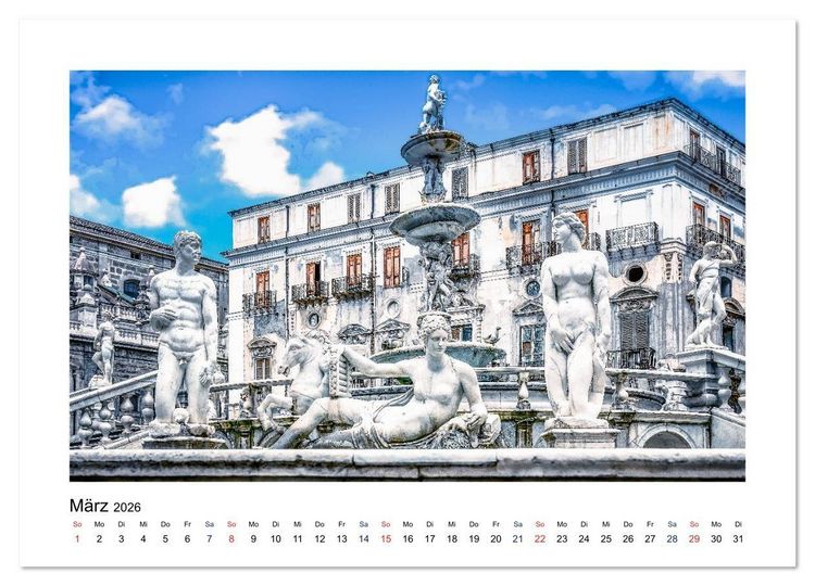 Produktbild: Sizilien - Von Palermo nach Syrakus (Wandkalender 2026 DIN A3 quer), CALVENDO Monatskalender