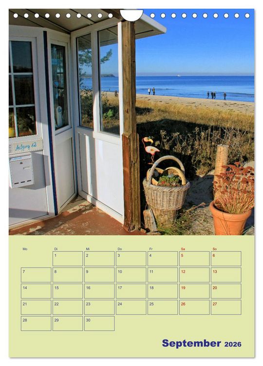 Produktbild: Sehnsuchtsort Ostseebad Boltenhagen (Wandkalender 2026 DIN A4 hoch), CALVENDO Monatskalender