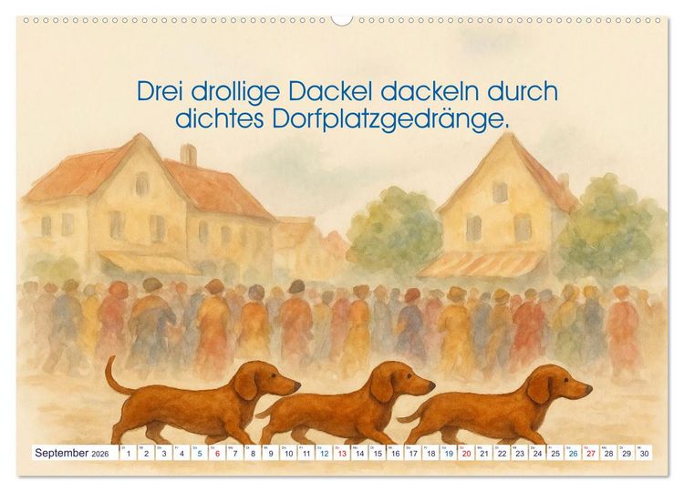 Produktbild: Zackige Zungenbrecher (hochwertiger Premium Wandkalender 2026 DIN A2 quer), Kunstdruck in Hochglanz