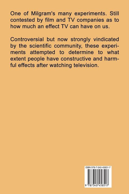 Produktbild: Television and Antisocial Behavior