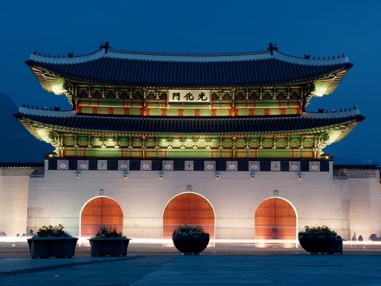 Produktbild: CALVENDO Puzzle Gwanghwamun, Haupttor des Gyeongbokgung Palace in Seoul | 1000 Teile Lege-Gr&ouml;&szlig;e 64x48cm Foto-Puzzle f&uuml;r gl&uuml;ckliche Stunden