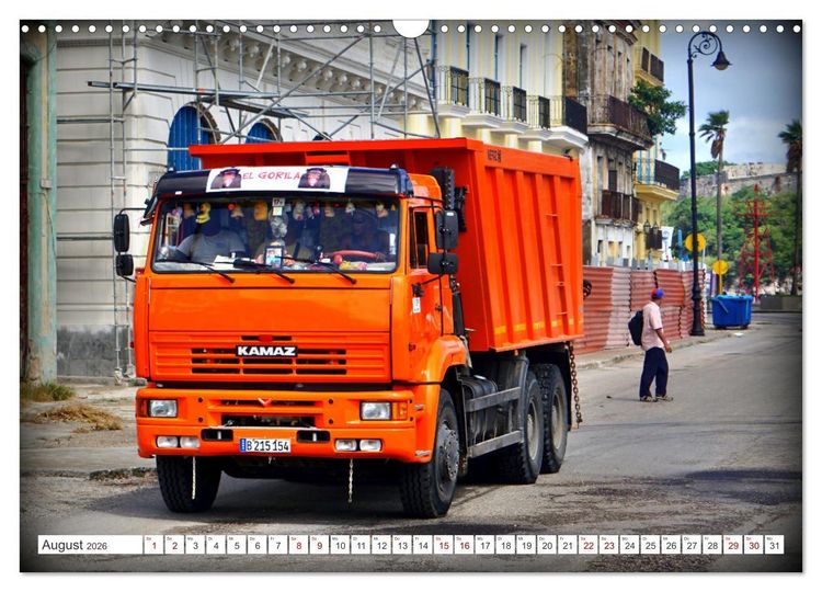 Produktbild: KAMAZ - Die LKW-Ikone der UdSSR auf Kubas Stra&szlig;en (Wandkalender 2026 DIN A3 quer), CALVENDO Monatskalender