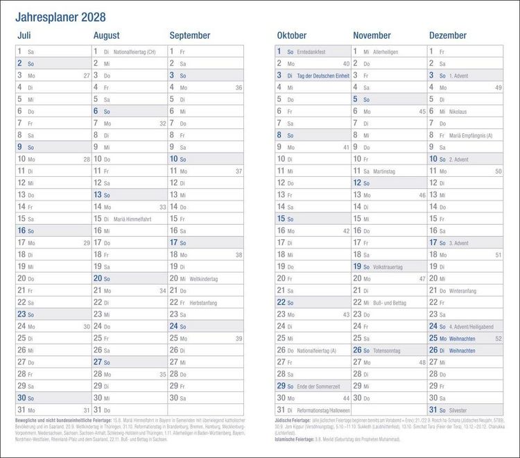 Produktbild: Wochen-Taschenkalender, schwarz 2027