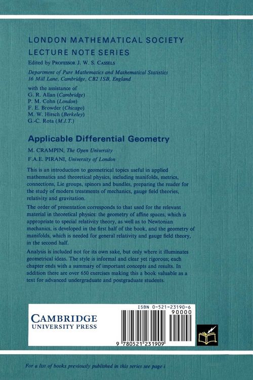 Produktbild: Applicable Differential Geometry